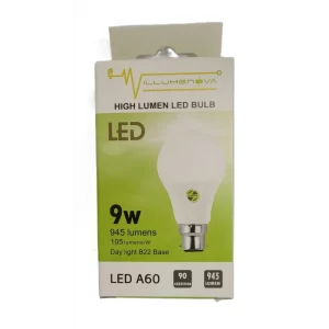 LAMP, 9W LED BC 865 DAYLIGHT ILLUMENOVA